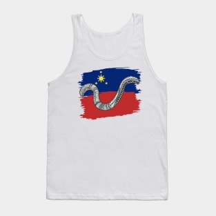 Philippine Flag Tribal line Art / Baybayin word YA Tank Top